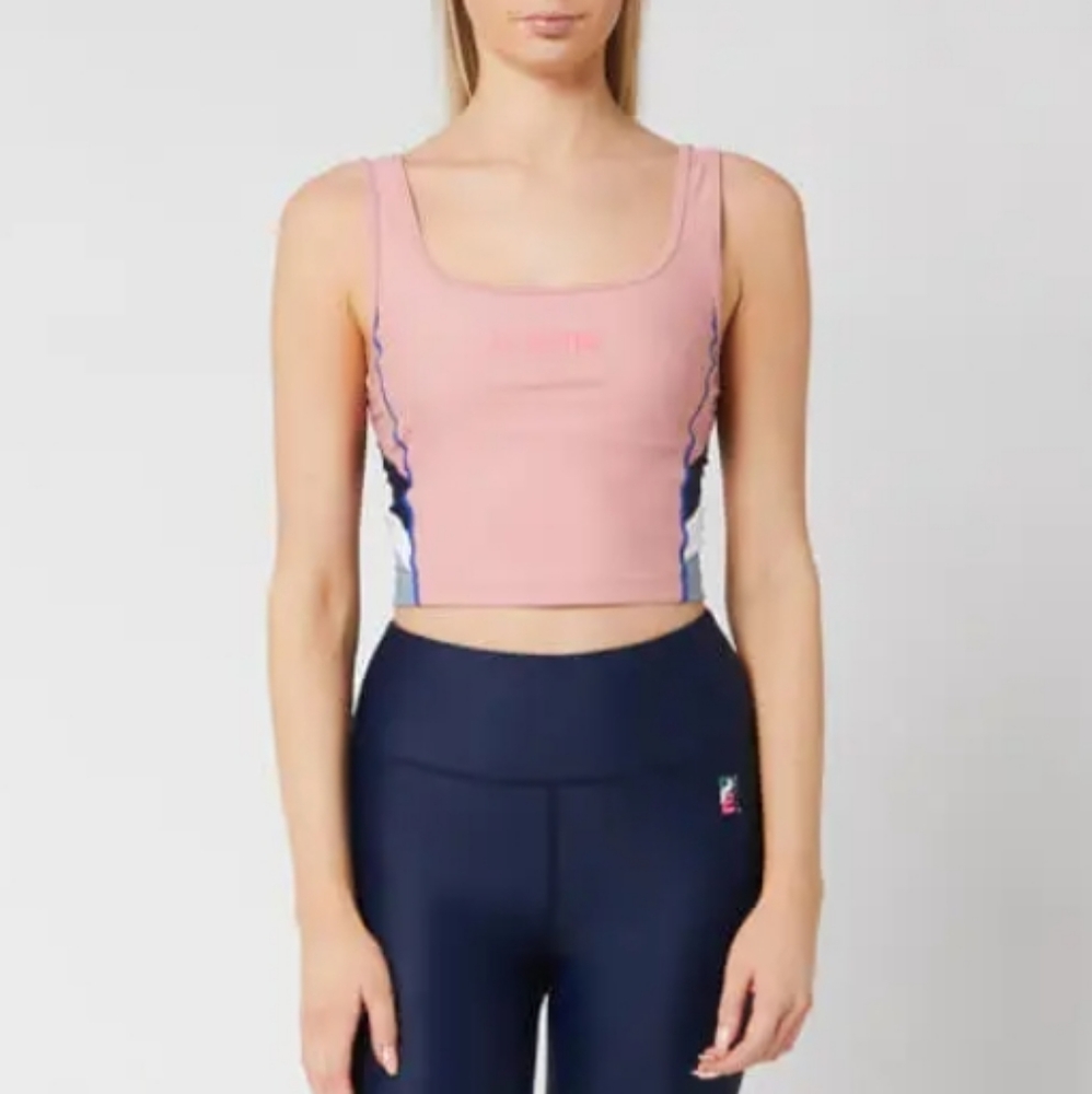 New P.E Nation Flex It Pink Pale Sports Bra Tank Top NWT Size XS - Picture 2 of 15